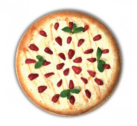 Пицца Сырная с клубникой