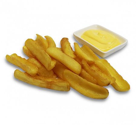Картофель Фри (лодочка) с сырным соусом